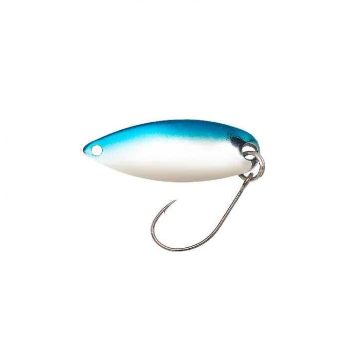 Lingurita Berkley Area Game Spoon Kogarana 2,5cm; 2,2 g Edge Stripe Silver/ Blue/ Silver [1]