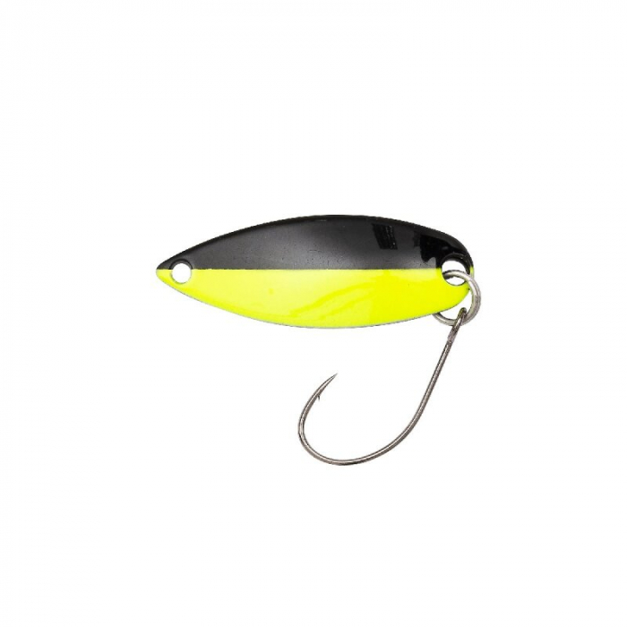 Lingurita Berkley Area Game Spoon Kogarana 2,5cm; 2,2 g Vert Chartreuse/ Black/ Black [1]
