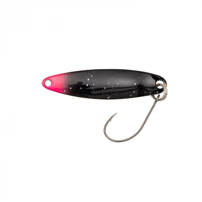 Lingurita Berkley Area Game Spoon Sukoshi 3,89cm; 3,5 g Fuchsia Tip/ Black/ Pink Splat/ Green [1]