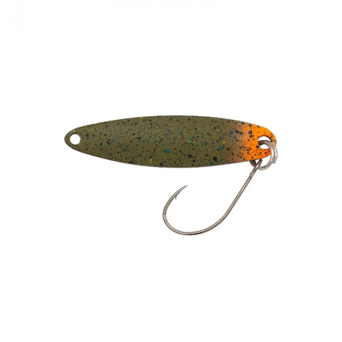 Lingurita Berkley Area Game Spoon Sukoshi 3,89cm; 3,5 g Orange Tip/ Splat Pell/ Splat Pell [1]