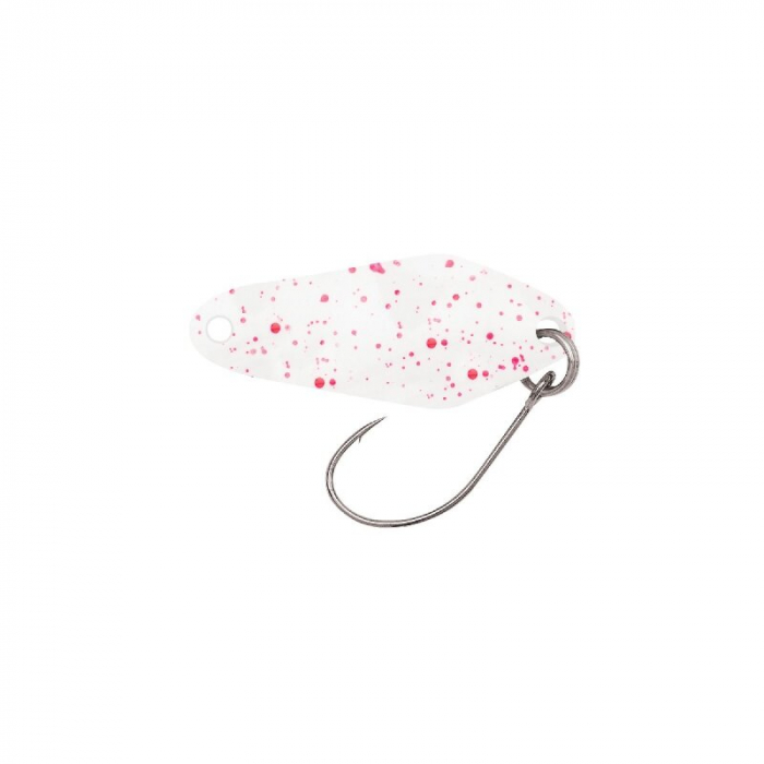 Lingurita Berkley Area Game Spoons Chisai 2,5 cm; 2,2 g Splat White Body/ Fuchsia Splat [1]