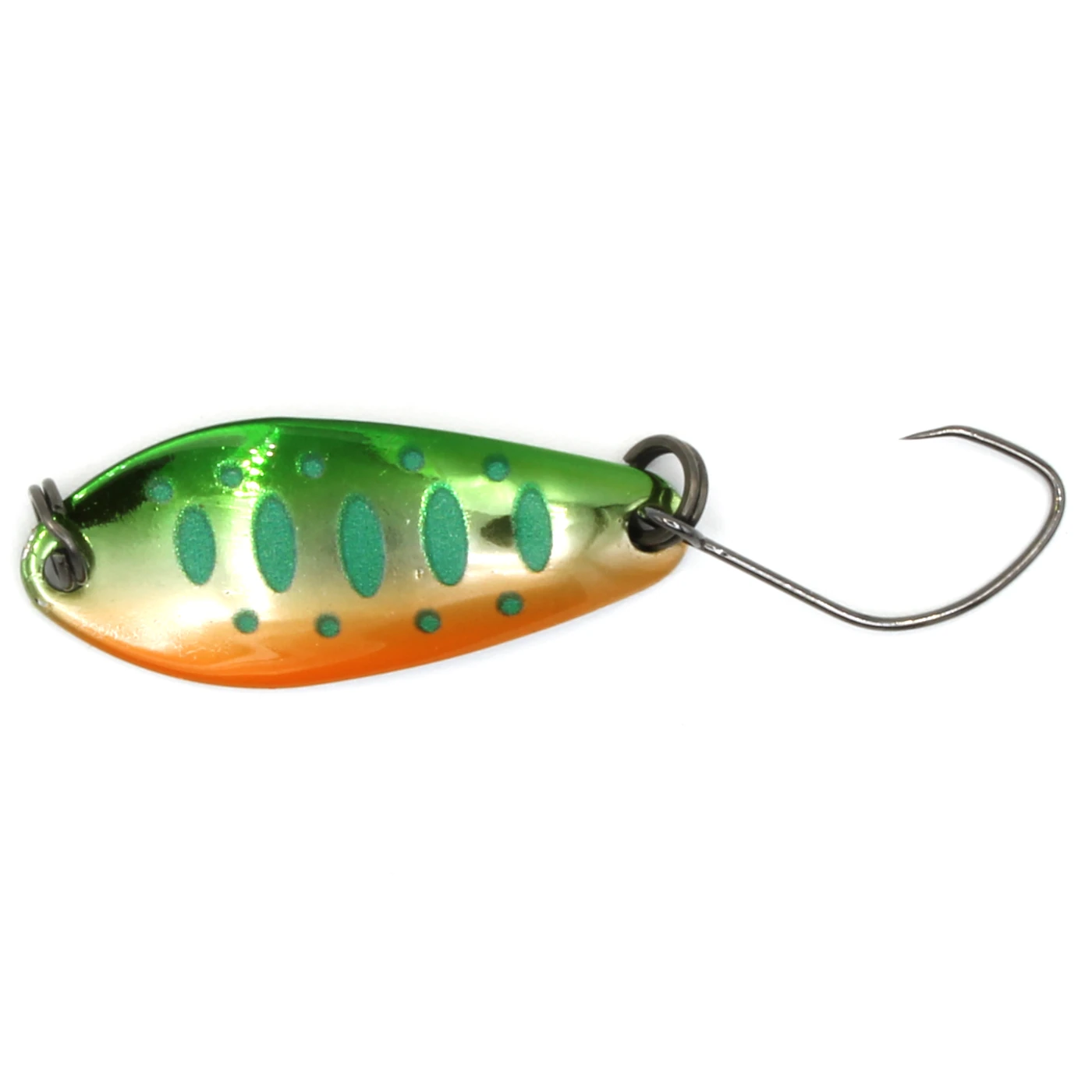 Lingurita oscilanta Mukai Bikaze Clown  32mm, 3.5g, Culoare K4 - Green Orange Yamame [1]