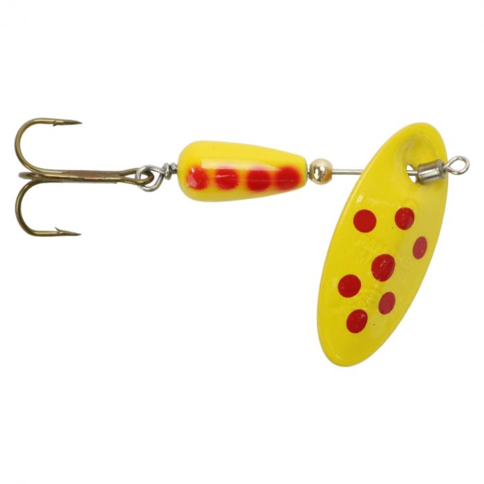 Lingurita rotativa Panther Martin InLine Swivel Spotted Yellow # 6 [1]