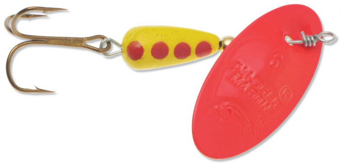 Lingurita rotativa Panther Martin Red Fluorescent # 4 [1]