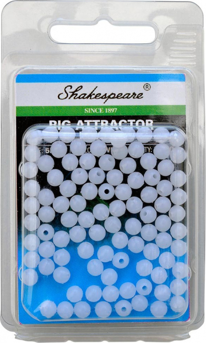 Margele Shakespeare 5mm Rig Attractor Beads White [1]
