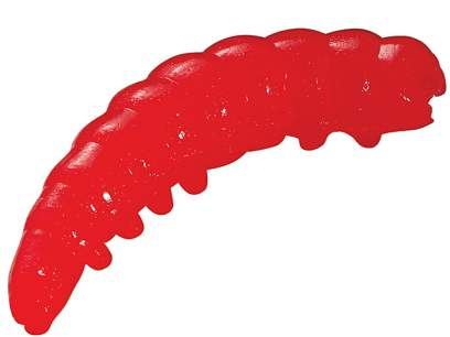 Momeala Berkley Powerbait Honey Worm 2,5cm Red 55 bucati/borcan [1]