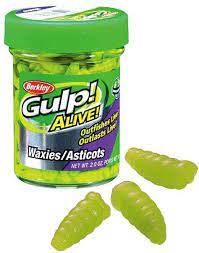 Momeala pentru pastrav Berkley Gulp Alive Waxies 12mm Chartreuse [1]