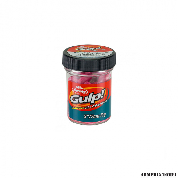 Momeala Berkley Gulp! Fry 7,5 cm Bubble Gum cm 10 bucati/borcan [2]