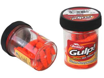 Momeala Berkley Gulp! Honey Worm 4,5 cm Orange 10 bucati/borcan [1]
