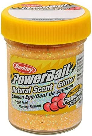 Momeala pentru păstrăv Berkley PowerBait, Natural Scent Glitter - aroma Salmon Egg, Salmon Peach [2]
