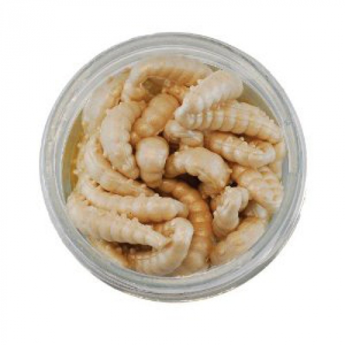 Momeala Berkley Powerbait Honey Worm 2,5 cm Natural 55 bucati/borcan [2]