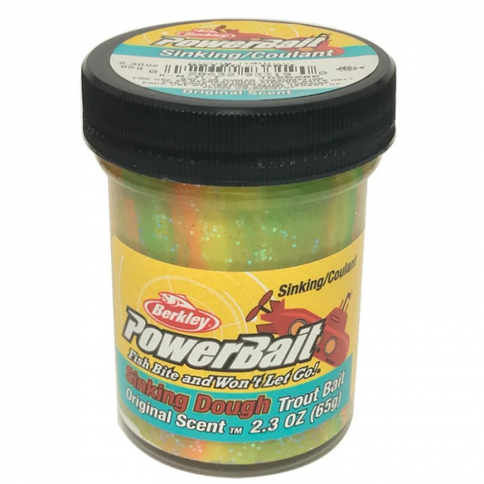 Momeala pentru pastrav Berkley PowerBait Sinking Glitter Trout Bait, Rainbow [1]