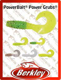 Naluca Berkley PowerBait Power Grubs 5 cm Chartreuse 20 bucati [2]