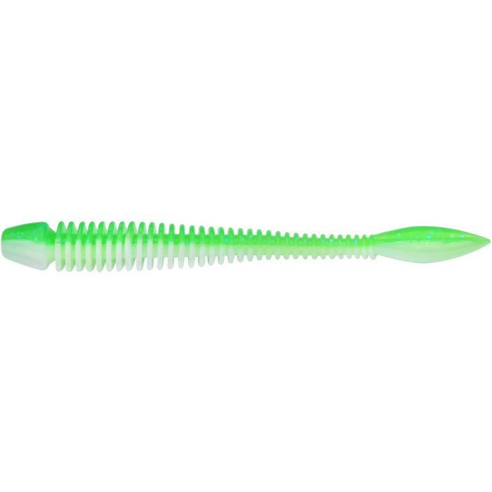 Naluca Berkley Powerbait Power Flail Spring Green/ White 9 cm, 8 bucati [1]