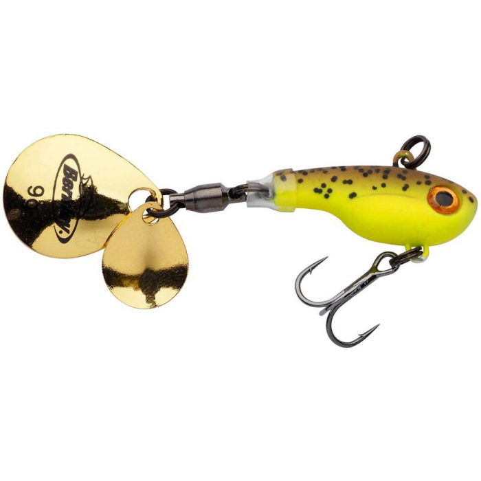 Spinnertail Berkley Pulse Spintail 7,5cm; 28 Brown Chartreuse [1]