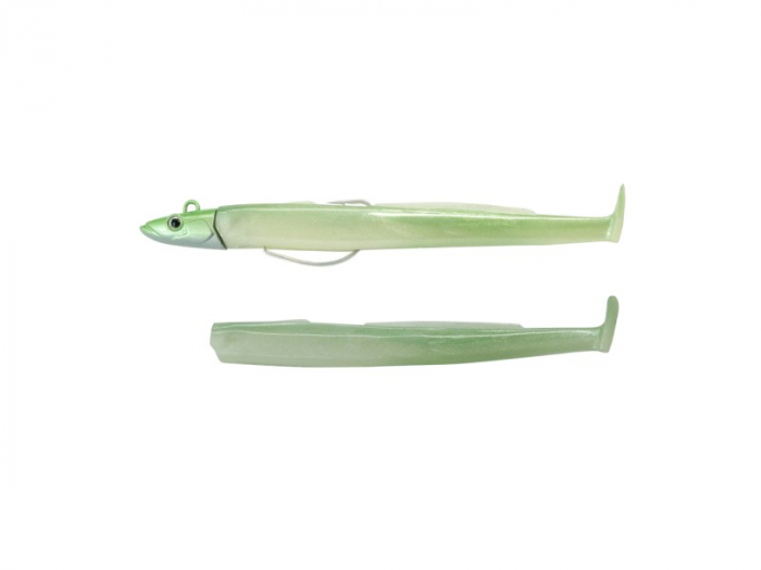 Naluca Fiiish Black Eel No2 Combo - 11cm | 8g Pearl Green [1]