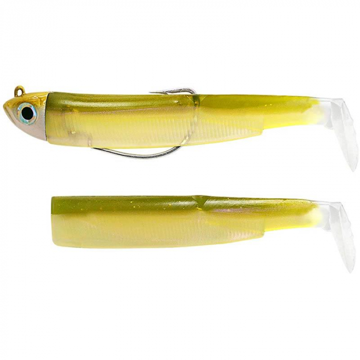 Naluca Fiiish Black Minnow No1 Combo Shad: Jig Head 3g + 2 Lure Bodies 7cm - Wakasagi [1]