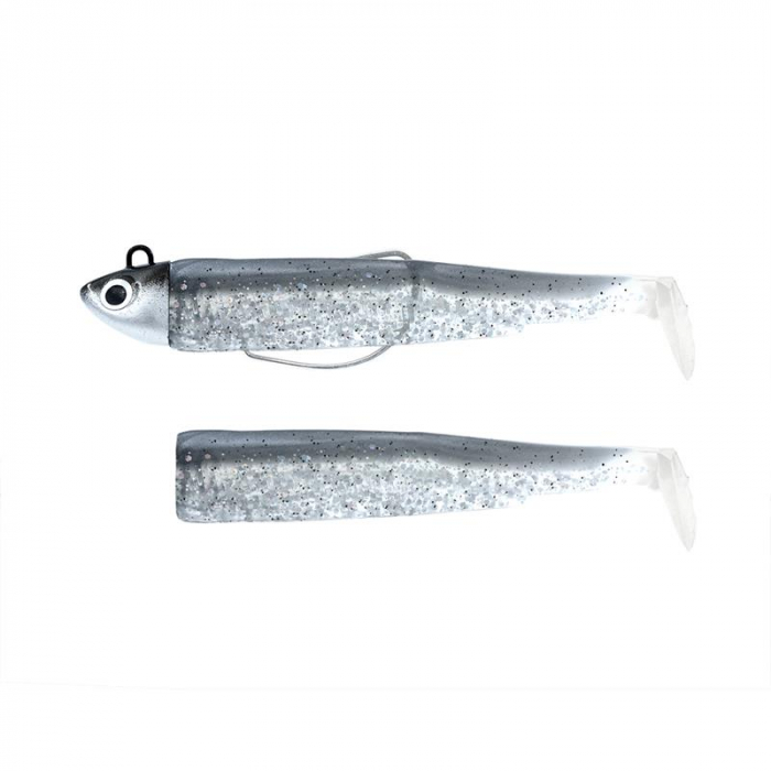 Naluca Fiiish Black Minnow No2 Combo Shad: Jig Head 8g + 2 Lure Bodies 9cm - Silver Strike [1]