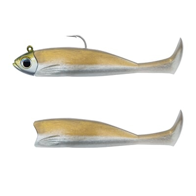 Naluca Fiiish Master Shad No3 Combo: Jig Head 3g + 2 Lure Bodies 7.5cm - Kaki [1]
