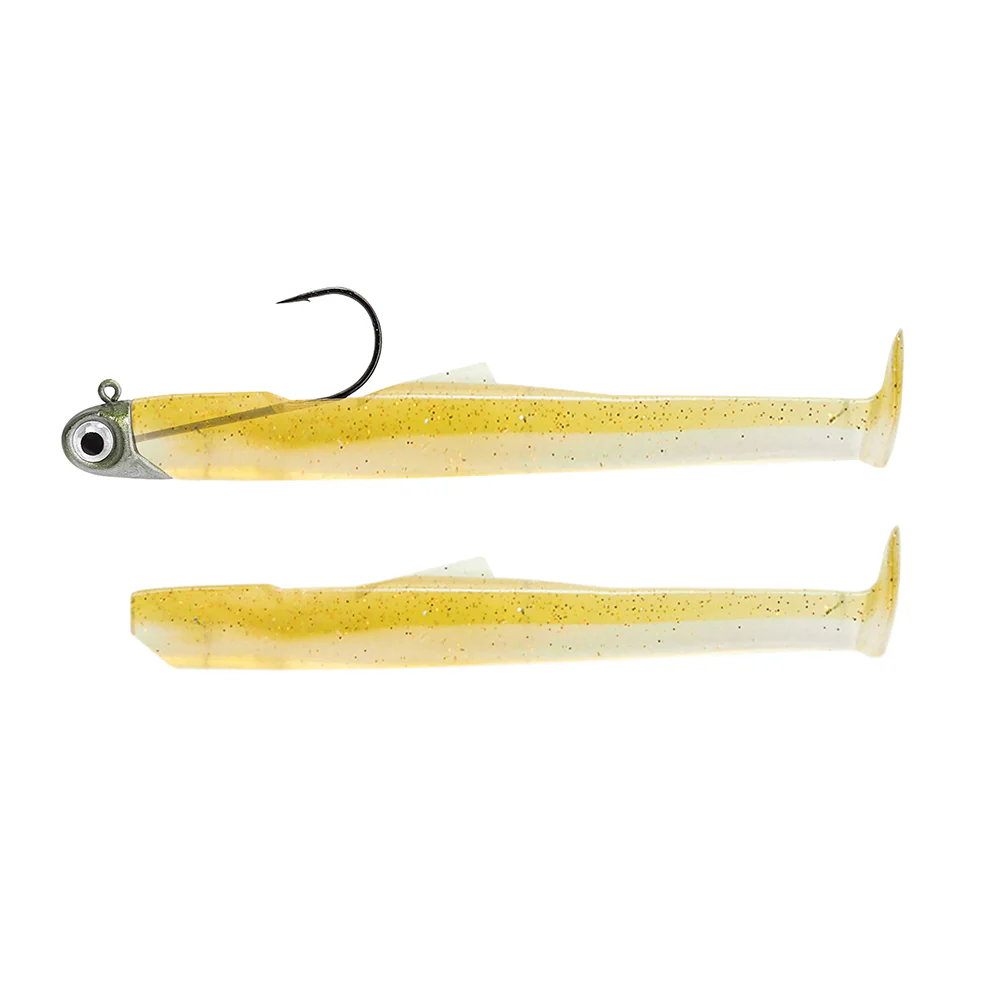 Naluca Fiiish Mud Digger 65 Combo Light: Jig Head 2g Kaki + 2 Lure Bodies 6.5cm - Wakasagi [1]