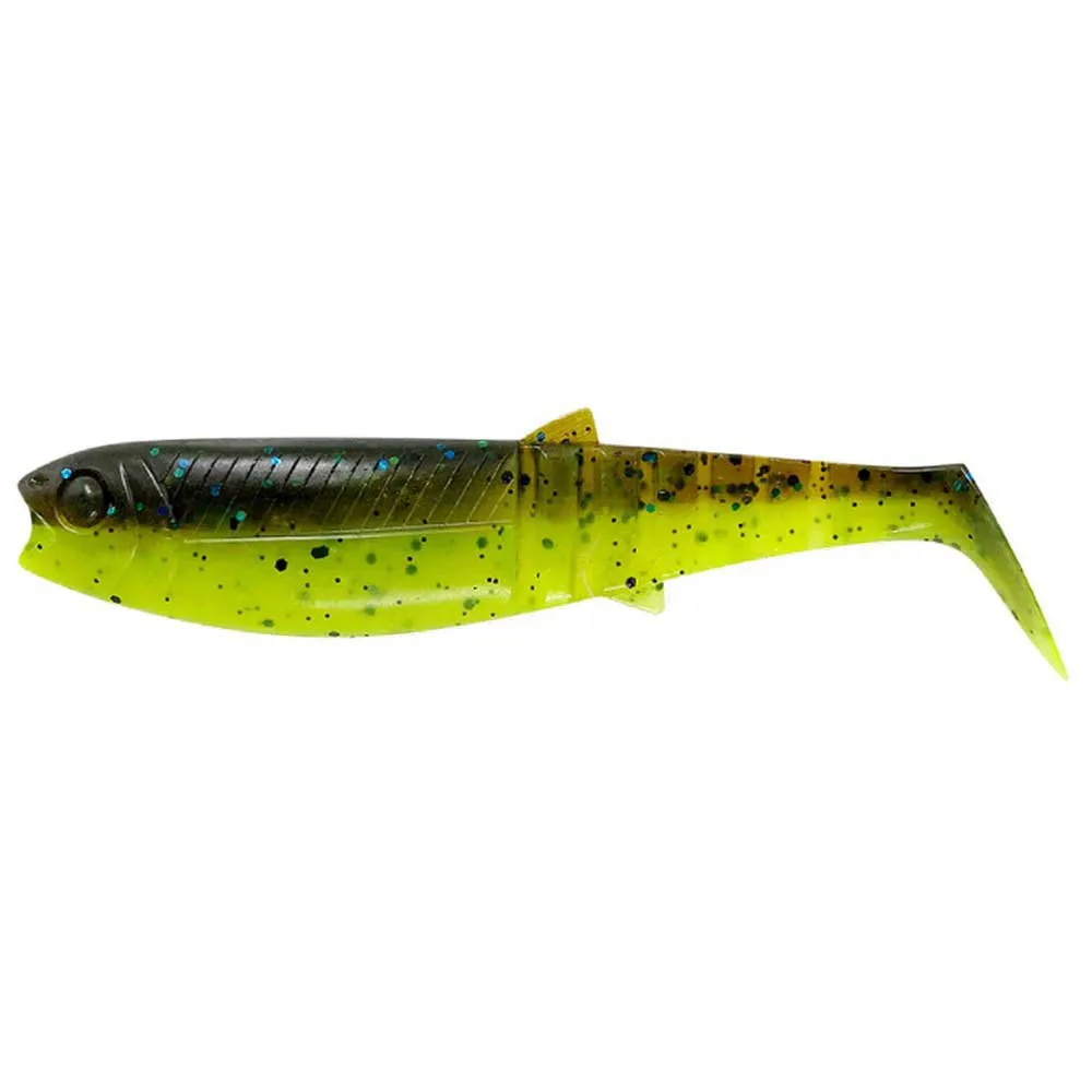 Naluca Savage Gear Cannibal Shad, 10cm, 9g, Chartreuse Pumpkin, 5 bucati [1]