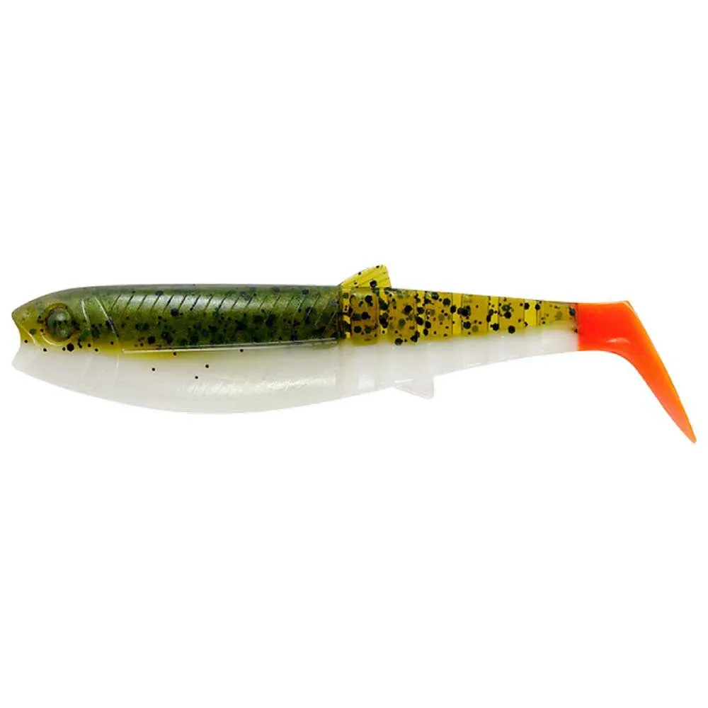 Naluca Savage Gear Cannibal Shad 6.8cm, 3g, Olive Hot Orange, 5 bucati [1]
