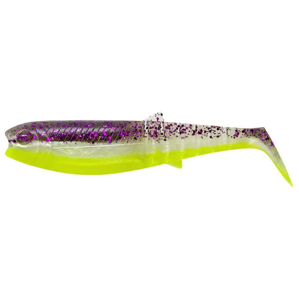 Naluca Savage Gear Cannibal Shad 6.8cm, 3g, Purple Glitter Bomb, 5 bucati [1]