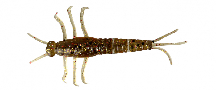 Naluca Savage Gear LB 3D PVC Mayfly Nymph 5cm, 1g, Brown Glitter,  8 bucati [1]