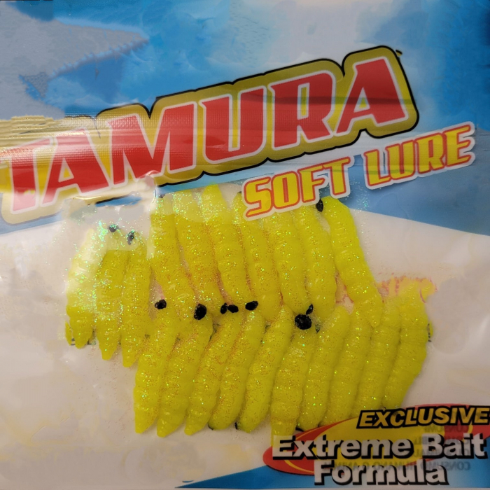 Naluca Tamura Soft Lure Camola MF-103; 3 cm; 20 bucati; CULOARE - Fluo Yellow [2]