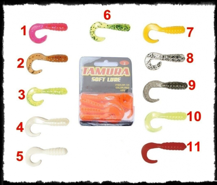 Naluca Tamura Soft Lure MF-101; 5 cm; 10 bucati; CULOARE - 3 [1]