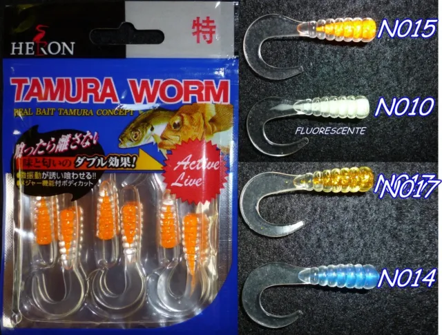 Naluca Tamura Worms MF-15; 4cm; 6 bucati; CULOARE - N010 [1]