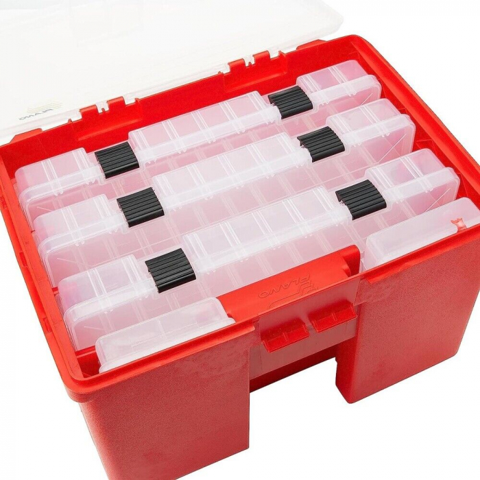 Set cutii accesorii pescuit Plano Sistem portabil de rack Deluxe, 40.64 x 38.48 x 25.4 cm [3]