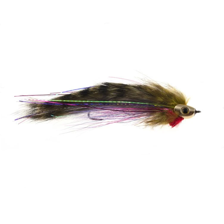 Streamer pastrav Fish Head Zonker Trailer Rainbow 8 cm [1]