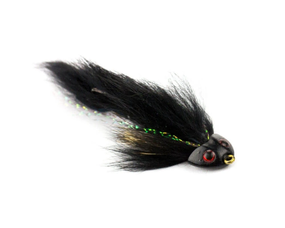 Streamer pastrav Sculpin Flex Black #4 [1]