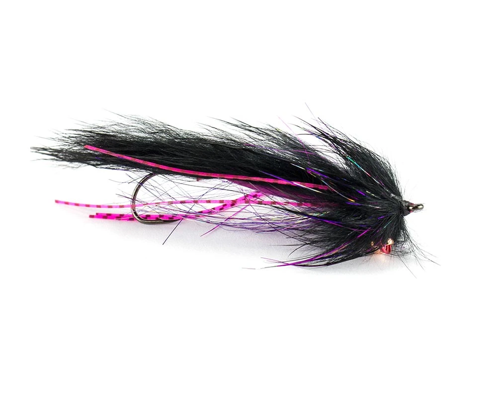 Streamer pastrav Trout Intruder Black 6 cm [1]