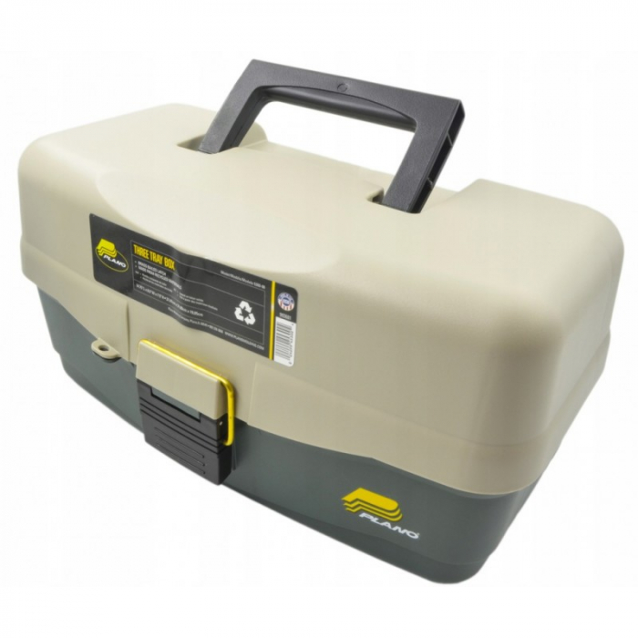 Valigeta ecologica Plano Eco Friendly 3-Tray Tackle Box, 37,5cm x 21,6cm x 19,1 cm [1]