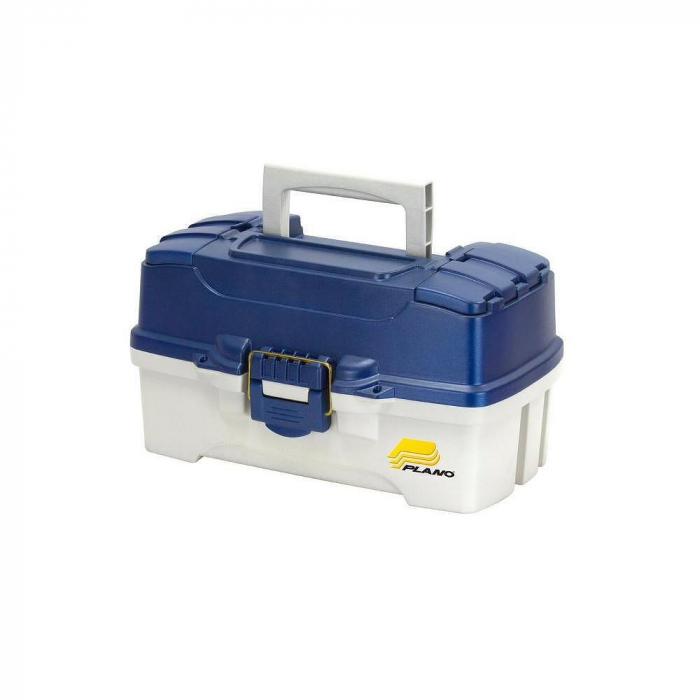 Valigeta Plano 2 Sertare Rabatabile Two Tray Blue Tackle Box,14-25 Compartimente, 47.5X25X24CM [1]