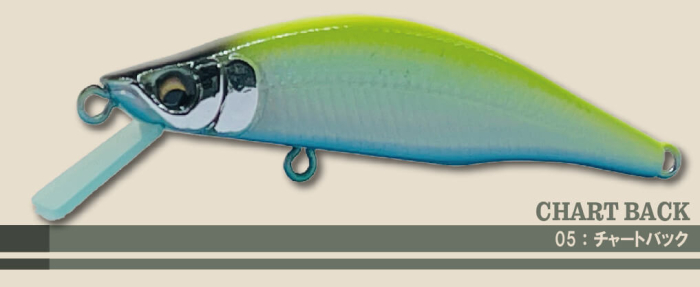 Vobler Gills Zeebach 50F 5cm, 2g  Floating  Culoare 05 - Chart Back [1]
