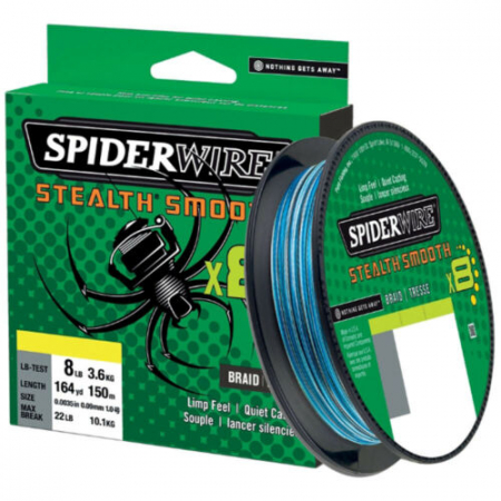 Fire crap - Fir de pescuit Spiderwire Stealth Smooth 8 Blue Camo 300 m