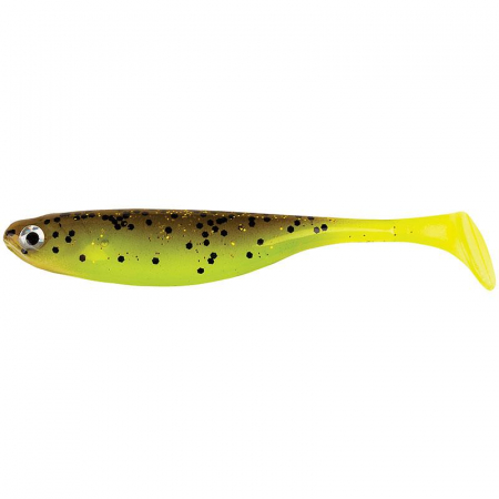 RAPITORI - Naluca Berkley PowerBait Sneakshad 7,5 cm Brown/ Chartreuse 6 bucati