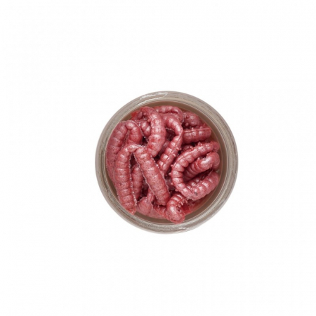 Momeala Berkley PowerBait Honey Worm 2,5cm Bubblegum 25 bucati/borcan [1]