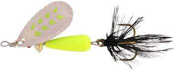 Spinnere - Lingurita rotativa Abu Garcia Droppen Fluo Chart 8g S Black Feather