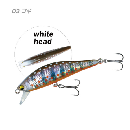 Pentru pastrav - Vobler Yamanami MYL01 A2 Minnow 52S  52 mm, 4.7g Culoare 03 - Gogi