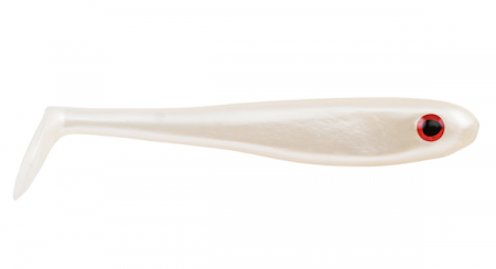 Shad - Naluca Berkley PowerBait Hollow Belly 10cm Alb Perlat 4 bucati
