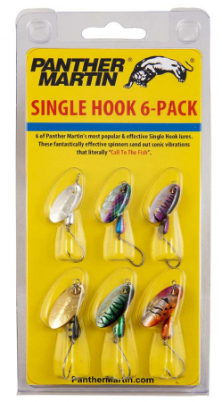 Pastrav - Set 6 lingurite rotative Panther Martin - Single Hook 6 Pack