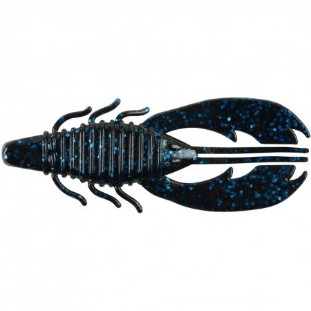 Creaturi - Naluca Berkley PowerBait Craw Fatty 8cm Black Blue Fleck 8 bucati
