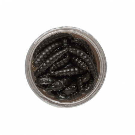 Momeala Berkley PowerBait Honey Worm 2,5cm Black 25 bucati/borcan [1]