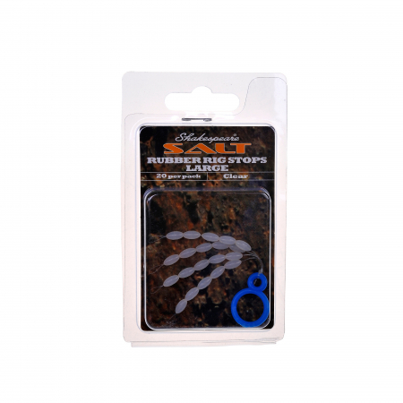 Accesorii diverse - Opritoare de cauciuc pentru pescuit Shakespeare Rubber Rig/Float Stop (20pc) Clear Large