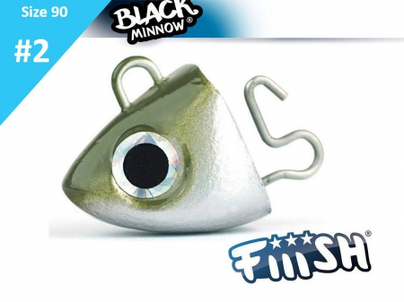 Jiguri - Cap de Jig Fiiish Black Minnow No2 Jig Head 8g Search Kaki