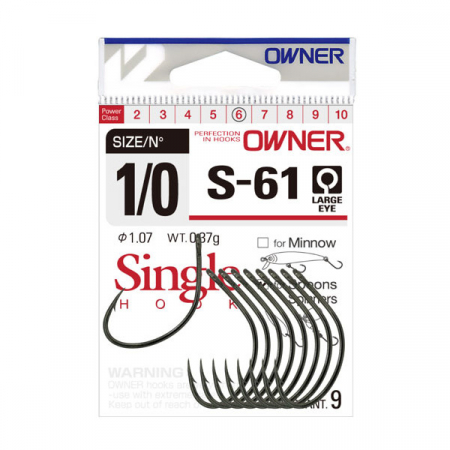 Inlocuire Ancore Oscilante / Rotative - Carlige de inlocuire Ancore Voblere - Owner OW 51576 S-61, 9 buc./plic
